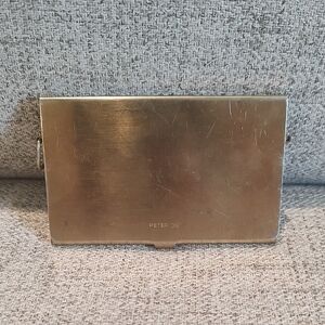 Peter Do Club Metal Card Case Gold Color Used (Scratches & Missing D-ring)